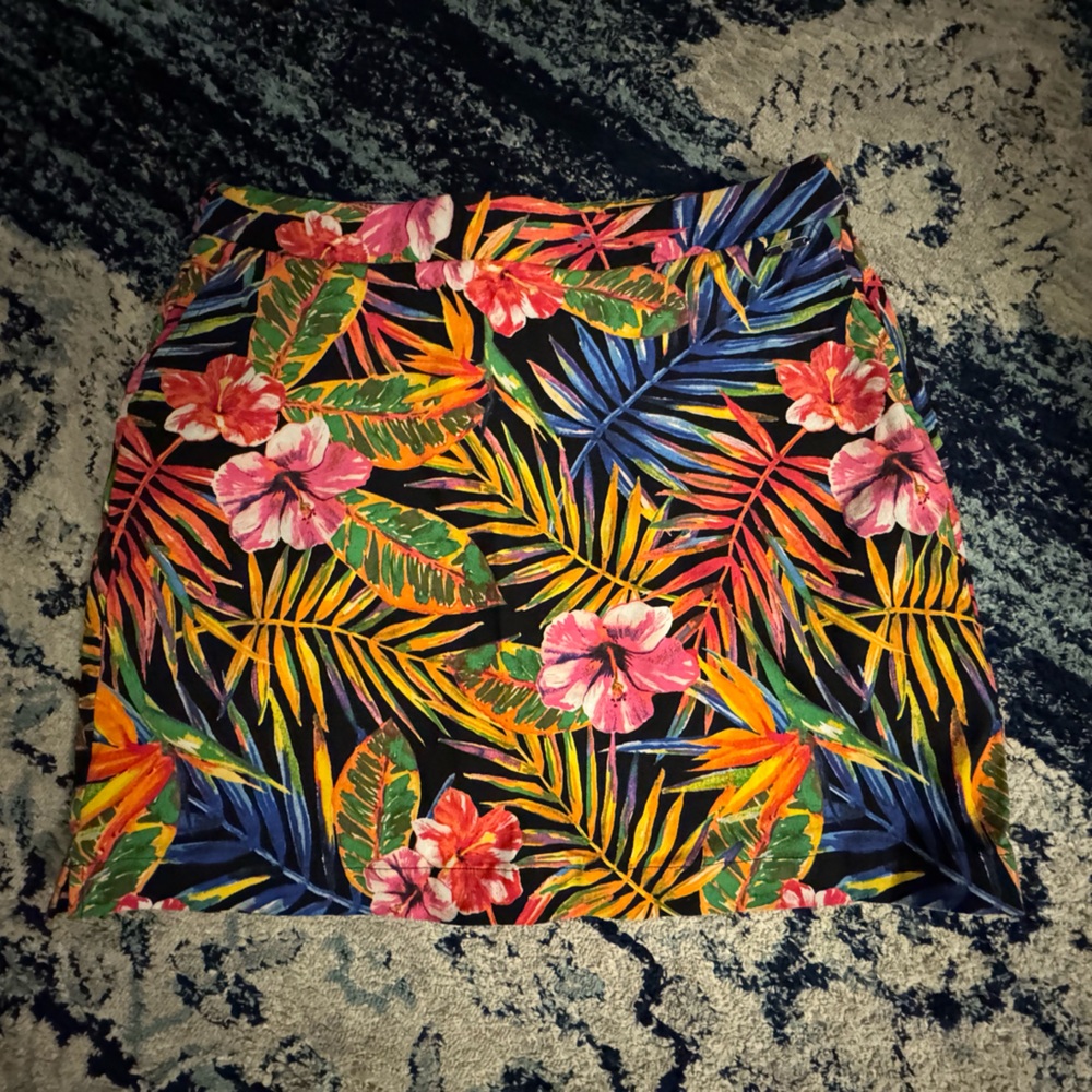 Rafaella Tropical Floral Print Skort